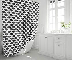 Bonamaison Tenda da Doccia Impermeabile, Resistente alle Muffe, Facile da Pulire, Tenda da doccia Stampata Digitalmente, Lavabile, Dimensioni 150x200, 1 Pezzo - Prodotto e Progettato in Turchia
