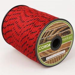 CORDAMARKET 8 mm drize-rep, vuxna unisex, röd, 50 meter