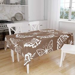 Le Jardin du Lin Kitchen Decoration, Tablecloth, 140 cm x 160 cm, Designed and Manufactured in Turkey