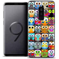 Caseink fodral för Samsung Galaxy S9+ / S9 Plus (6.2) fodral [kristallgel HD mönster kollektion Claude design uggla - mjuk - ultratunn - tryckt i Frankrike]