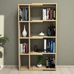 Homemania Boekenkast Movement, hout, eiken, 73,6 x 22 x 130,8 cm