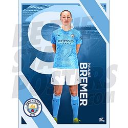 Manchester City FC 2020/21 Pauline Bremer A3 Football Poster/ Print/ Wall Art - Officially Licensed Product - Available in Sizes A3 & A2 (A3)