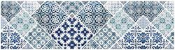 Doge Milano Chemin de cuisine, 100% Made in Italy, Tapis antitache avec impression numérique, Tapis antidérapant et lavable, Modèle Currito, cm 180x52