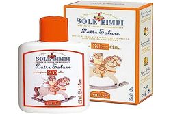 Helan, Sole Bimbi - Crema Solare 30 SPF Viso e Corpo, Crema Solare Bambini contro Raggi UVB, UVA e Scottature, Protezione Solare Bambini Alta Idratante con Vitamina E, Aloe Vera e Olio di Oliva 125 ml