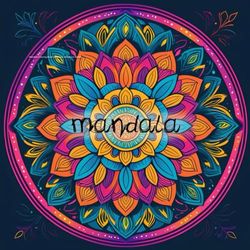 Mandala Coloring Book with black details for Adults