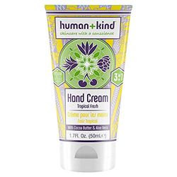 Human+Kind Hand Cream - Pampers And Protects Hands, Elbows And Feet - Keeps Skin Feeling Soft - Non-Greasy Texture - Enriched With Avocado Oil And Shea Butter - Moisturizing - Tropical Fresh - 1.7 Oz