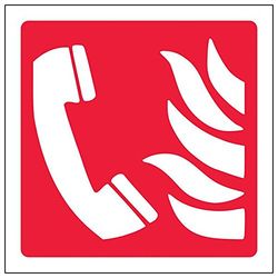 VSafety 13014AF-S'Fire Phone Lot de 3 panneaux carrés avec logo 100 mm x 100 mm