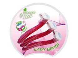 Zarivy Rasoio da Donna con lubrificazione, Include 3 Pezzi in Blister, Ideale per depilazione precisa e Delicata in Zone Delicate.