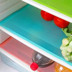 MayNest 12 Forros para refrigerador, Fundas Lavables, Accesorios de Cocina para el hogar, organización para Estante de Vidrio, estantes de Alambre, armarios, cajones (12 Blancos)