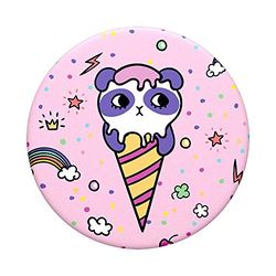 PopSockets PopGrip - Soporte y Agarre para Teléfonos Móviles y Tabletas con un Top Intercambiable - Sugar Bear