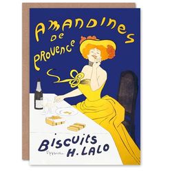 Artery8 Leonetto Cappiello Art Card Almond Biscuits Vintage Advert