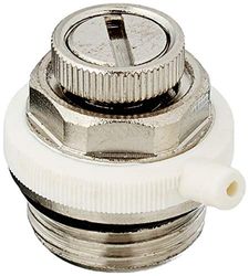 Valvola di Sfiato Automatica Termosifoni, Risparmio Energia, Nessuno Sporco nè Rumore, Misura 1/2", Ottone, 2 pezzi