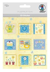 Ursus 56420002 3D Sticker Everyday Consisting of Multiple Levels High-Quality Materials Self-Adhesive for Embellishing Greeting Cards, Scrapbooking and Other Crafts One Size