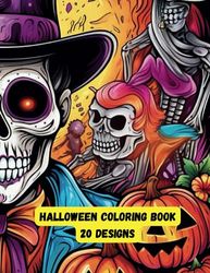 Happy Halloween Coloring Book: 20 Designs