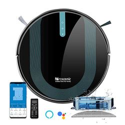 proscenic 850T Robot Aspirapolvere e Lavelli, Robot Aspirapolvere 3000Pa, Versione Nuova, Potente per Animali Domestici, Navigazione Intelligente, Serbatoio Misto 2 in 1, Controllo da Siri, App, Alexa