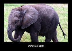 Elefanten 2024 Fotokalender DIN A3: Monatskalender mit Bild-Motiven von Haustieren, Bauernhof, wilden Tieren und Raubtieren
