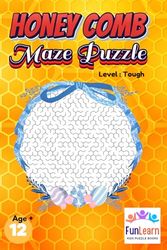 Honey Comb Maze Puzzle - Tough Level: For Kids and Adults