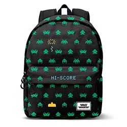 Space Invaders Army-ECO Backpack 2.0, Black, 17 x 32 x 44 cm, Capacity 22.5 L