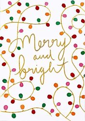 Merry & Bright Small Boxed Holiday Cards (20 cards, 21 self-sealing envelopes)
