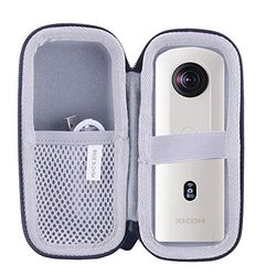 WERJIA Estuche rígido de Almacenamiento de Viaje para cámara RICOH Theta SC2 360, Black, Viajes
