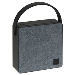 KitSound Flair - Altoparlante portatile wireless universale ricaricabile con Bluetooth e cavo AUX da 3,5 mm, colore: Blu