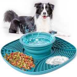 AiQInu Tappetino Leccare Cane con Ventosa, Tappetino per Leccare Animali Domestici, Facile da Pulire, Cuscinetto per Leccare l'ansia e Ridurre la Noia, per il Bagno,Toelettatura,Addestramento
