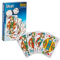 Idena 6250100 - Jeu de skat avec main française, 32 cartes, env. 5,9 x 9,1 cm, le jeu de cartes le plus populaire des Allemands, pour les concours ou les soirées jeux