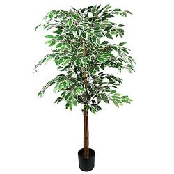 Leaf Kunstboom/Plant, 150cm Bonte Ficus