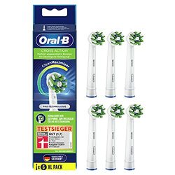 Oral-B CrossAction - Juego de 6 cabezales de cepillo de dientes eléctrico para cepillo de dientes Oral-B