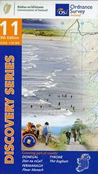 County Donegal, County Tyrone & County Fermanagh Map | Ordnance Survey Ireland | OSI Discovery Series 11 | Ireland | Walks | Hiking | Maps | Adventure