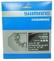 Shimano 22D M8000 XT Triple.11V Plato, Adultos Unisex, Negro, Talla Única