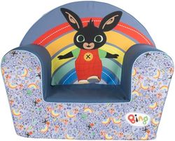 Bing Spijkerstoel voor kinderen, comfortabel en veilig, grappig design met Bing en Flop, perfect voor kinderkamers en speelhoeken