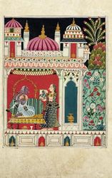Composition Notebook: Timeless Indian Miniature Art 5x8": vintage aesthetic journal, 120 pages, ruled lines