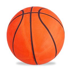Relaxdays Palla da Basket, Ottima Presa, Indoor & Outdoor, con Valvola, Gomma, Allenamento, Ragazzi, Misura 7, Arancione