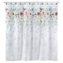 Avanti Linens - Fabric Shower Curtain, Floral Bathroom Decor (Spring Garden Collection, 72")
