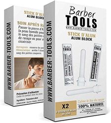 Scatola di 2 sticks emostatici: ferma i piccoli sanguinamenti ✮ BARBER TOOLS ✮