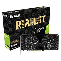 Palit GeForce GTX 1660 SUPER GamingPro 6 GB GDDR6 Graphics Card, DisplayPort, HDMI, Dual-Link DVI-D