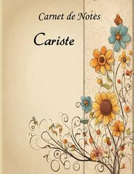 Carnet de notes Cariste: carnets lignés de 21,59 x 27,94 cm, 120 pages, carnet de croquis, carnet de notes, cahiers de sujet, planificateur pour Cariste