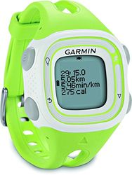 Garmin Lauf-Uhr Forerunner 10 Relógio GPS produto refurbish, branco e verde, tamanho único