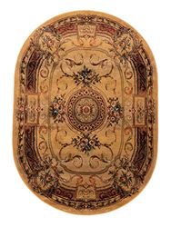 Theko Tapis Oriental Classique avec Effet Vintage | Très Robuste et résistant | Couleur : Beige | 120 x 180 cm Les Tapis de la Marque Gabiro