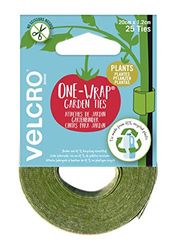 VELCRO Brand VEL-30664-WEU Cravatta per Piante, Verde, 20cm x 1.2cm