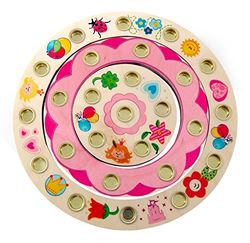 Hess Holzspielzeug 15629 - verjaardagsring prinses van hout voor 26 kaarsen, ca. 22 cm