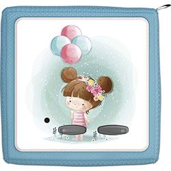 TheSmartGuard Protective Film Suitable for The Toniebox, foil Sticker, Little Girl with Balloons and Flowers