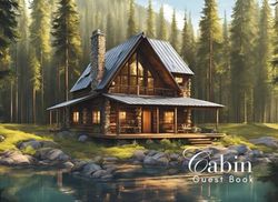 Cabin Guest Book: Guest Book for Vacation Home, Airbnb, Visitor Rental, Visitor’s Log Book for Recording Name & Memories