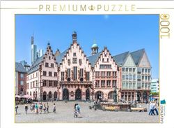 CALVENDO Puzzel EEN motief uit de kalender Frankfurt - wolkenkrabber en traditie | legformaat cm fotopuzzel voor gelukkige uren