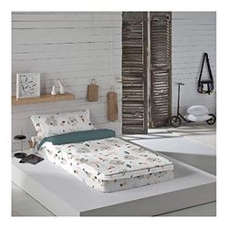 Kall barnvild och fri nordisk kudde utan fyllning (säng 105) (105 x 190/200 cm)