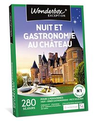 Wonderbox - Coffret cadeau - NUIT ET GASTRONOMIE AU CHÂTEAU – 270 séjours: châteaux 3* à 5*