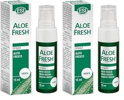 ESI - Alito Fresco Spray con Xilitolo e Aloe Vera, Combatte l'Alitosi Neutralizzando i Batteri del Cavo Orale Responsabili dell'Alito Cattivo, Gusto Menta, Senza Alcol, 15 ml (Confezione da 2)
