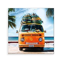 Piccadilly Greetings Phototgraphic Blank Card Camper Van - 160 mm sq
