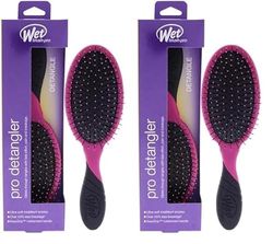 Wet Brush Pro Detangler Hair Brush Pink, Pack of 2
